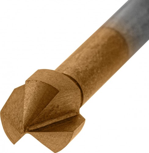 Зенковка по металлу Denzel М5, HSS конусная под цилиндрический хвостовик 72305 - изображение 2