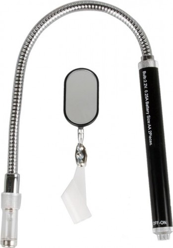 Зеркало на гибком стержне KING TONY 9TQ02 450 мм, магнит, подсветка