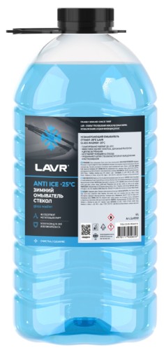 Жидкость стеклоомывающая LAVR (-25 град) 4 л Ln1332