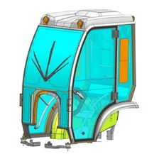 Кабина с отоплением и вентиляцией для трактора ZIMANI B2741 - изображение 2