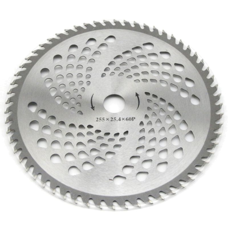 Диск для кустореза ZIMANI/Holzfforma 60T, 25.4х255 мм 60 зубьев перфорированный PJ93310