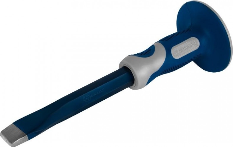 Зубило Кобальт 249-563 плоское 19х250 мм с протектором - изображение 2