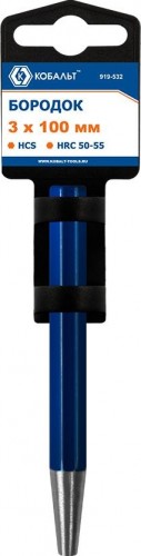 Зубило Кобальт 919-532 бородок 3х100