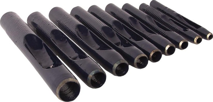 Зубило Кобальт 919-617 набор просечек 3,4,5,6,7,8,9,10,12 мм (9 шт.) чехо - изображение 2