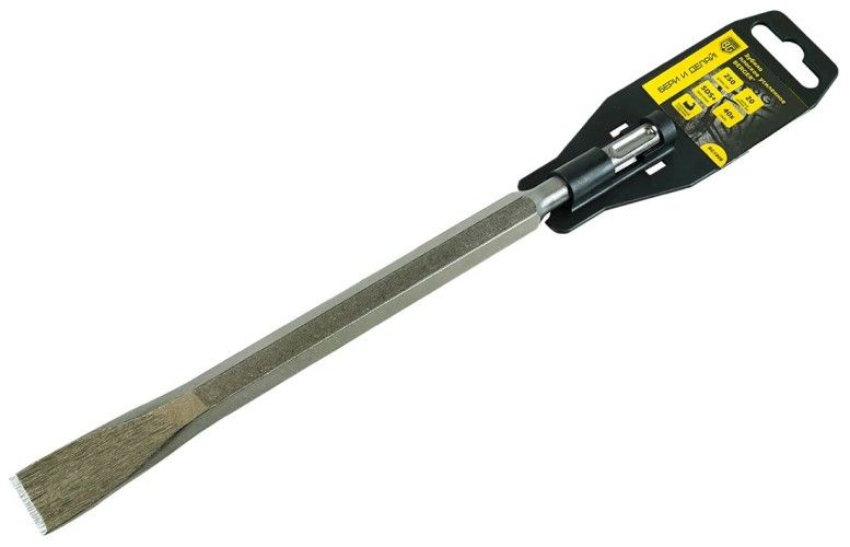 Зубило SDS-plus BERGER BG1908 плоское усиленное 20-250 мм