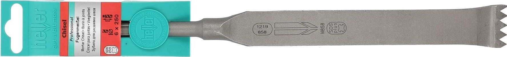 Зубило SDS-plus HELLER  для расшивки швов, 6х250 мм TD19624