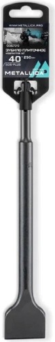 Зубило SDS-plus METALLICA Optima 40х250/200 мм плиточное изогнутое 10 град, по штукатурке, плитке 906729
