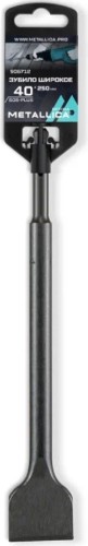 Зубило SDS-plus METALLICA Optima 40х250/200 мм широкое по кирпичу, камню, плитке 906712