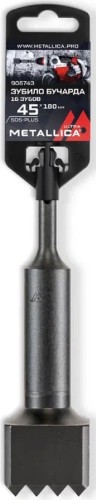 Зубило SDS-plus METALLICA Ultra 45х180/130 мм 16 зубов, по бетону 906743