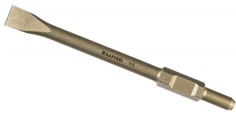 Зубило шестигранное KRAFTOOL 29345-32-400 hex 30 alligator плоское, 32x400 мм