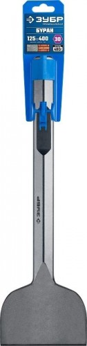 Зубило шестигранное ЗУБР ПРОФЕССИОНАЛ буран hex 28 лопаточное 125х400 мм 29372-125-400 - изображение 2