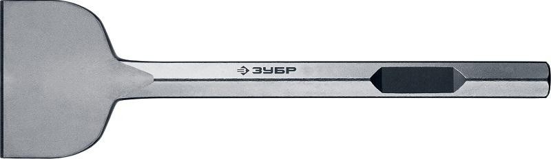 Зубило шестигранное ЗУБР ПРОФЕССИОНАЛ буран hex 28 лопаточное 125х400 мм 29372-125-400