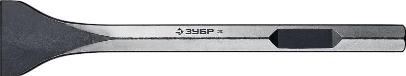 Зубило шестигранное ЗУБР ПРОФЕССИОНАЛ буран hex 28 лопаточное 80х400 мм 29372-80-400