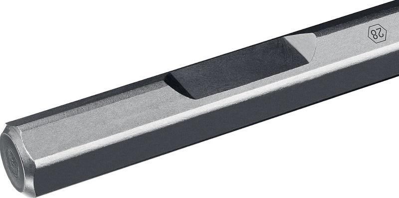 Зубило шестигранное ЗУБР ПРОФЕССИОНАЛ буран hex 28 лопаточное 80х400 мм 29372-80-400 - изображение 3
