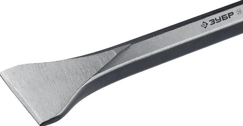 Зубило шестигранное ЗУБР ПРОФЕССИОНАЛ буран hex 28 лопаточное 80х400 мм 29372-80-400 - изображение 2