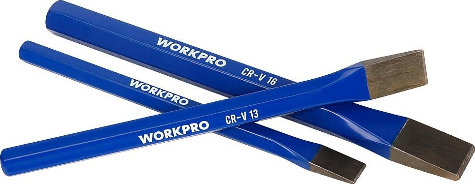 Зубило WORKPRO WP201302 по бетону 3шт набор - изображение 2