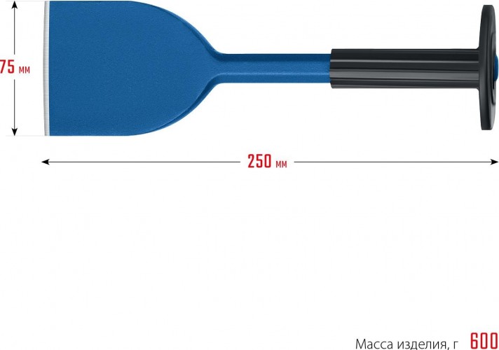 Зубило ЗУБР конопатка с протектором 75х250 мм 2123-75 - изображение 5