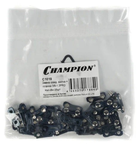 Звено соединительное CHAMPION C1018 вилка + планка 3/8-1,3 vs (25шт.) - изображение 2