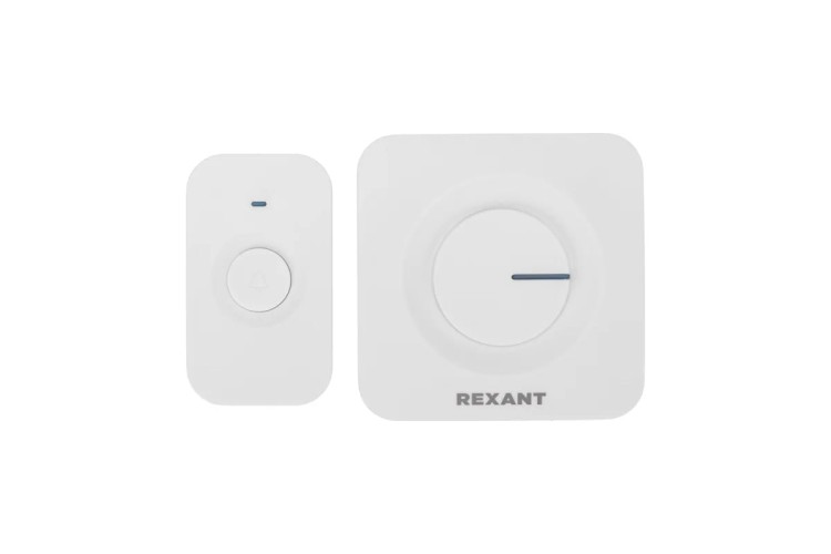 Звонок дверной беспроводной REXANT 73-0018 c цифровым кодированием, 150м IP56 (белый) - изображение 2