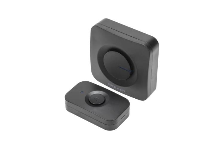 Звонок дверной беспроводной REXANT 73-0017 c цифровым кодированием, 150м IP56 (черный)