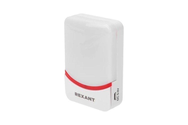 Звонок дверной беспроводной REXANT 73-0016 c цифровым кодированием, 150м IP44 (белый/красный) - изображение 4