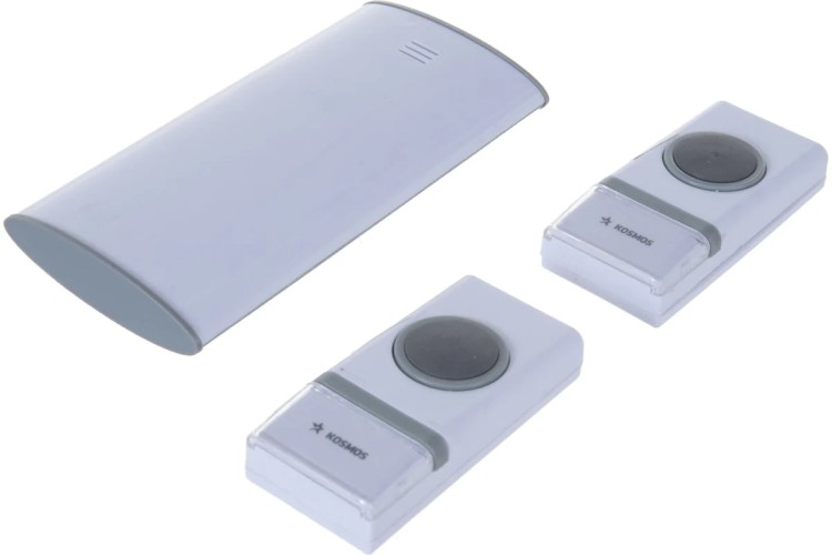 Звонок дверной КОСМОС KOC_AG307C2 беспроводной 32мл.,2хАА, 2 кнопки - изображение 2