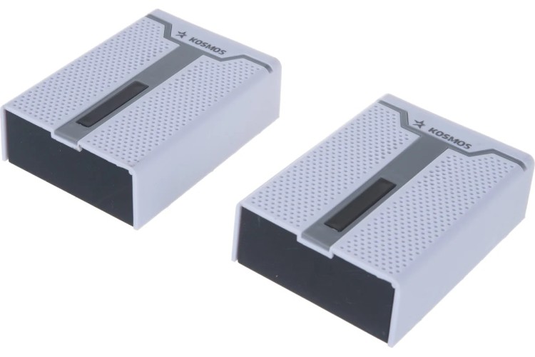 Звонок дверной КОСМОС KOC_AG520C1 беспроводной 32мл.,2хАА, 2 базы - изображение 2