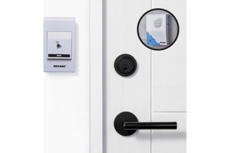 Звонок дверной REXANT 73-0010 беспроводной 32 мелодии 100м (белый) RX-1 - изображение 3