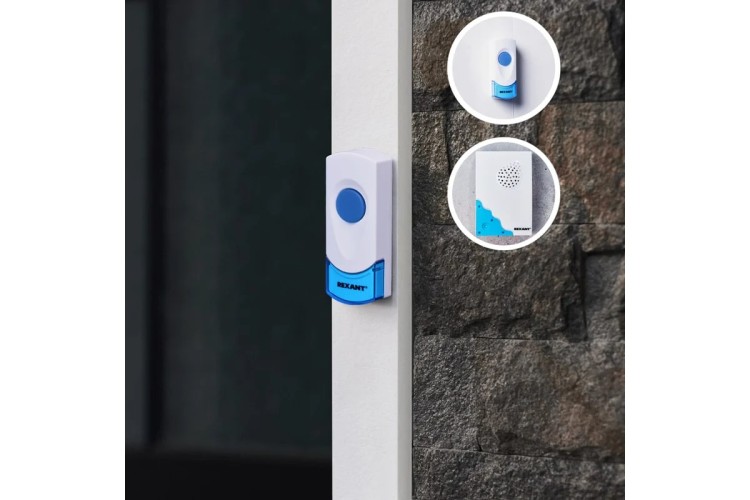 Звонок дверной REXANT 73-0040 беспроводной с двумя кнопками вызова, 100м IP44 - изображение 2