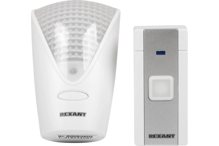 Звонок дверной REXANT 73-0070 беспров. в розетку с подсветкой и индикацией