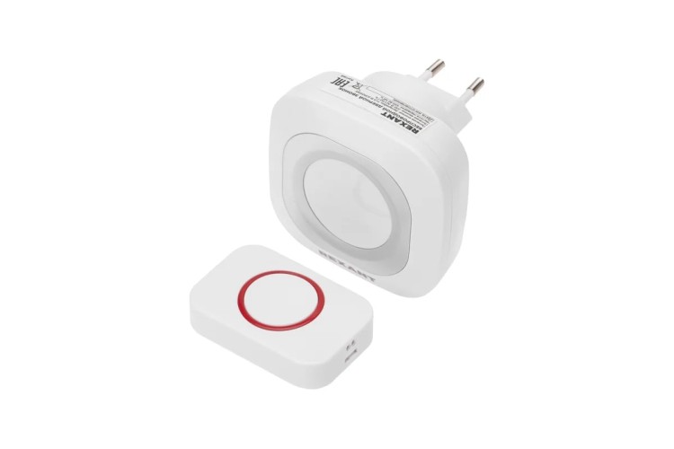 Звонок дверной REXANT 73-0090 беспроводной в розетку c цифровым кодированием