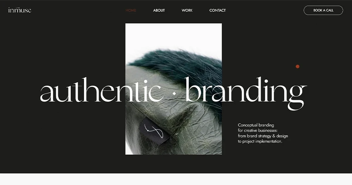 Inmuse скриншот главной страницы