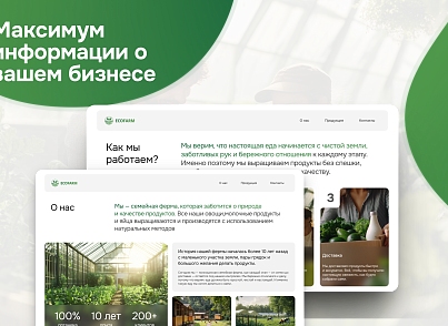 dZENcode:Лендинг-Ecofarm