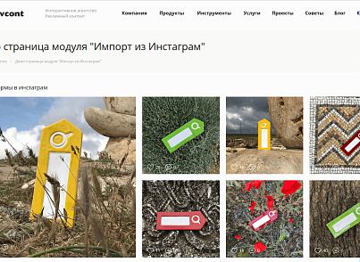 Импорт из Инстаграм*