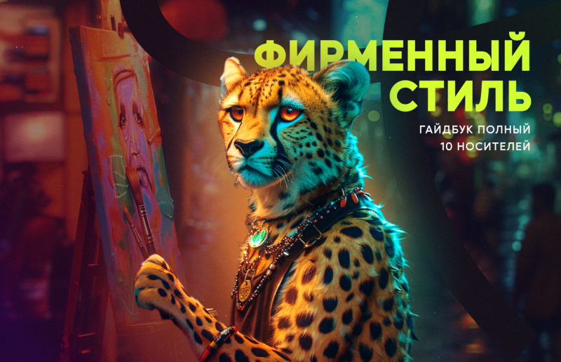 Фирменный стиль, гайдбук полный (10 носителей)