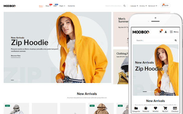 MooBoo - модная тема WooCommerce