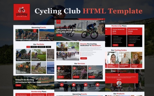 CycleVista - HTML5-шаблон сайта велосипедного клуба