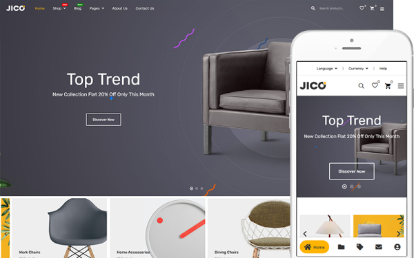 Jico - Мебельная тема WooCommerce