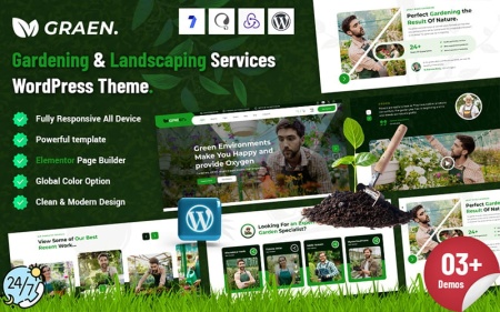 Graen - WordPress тема Green Environments