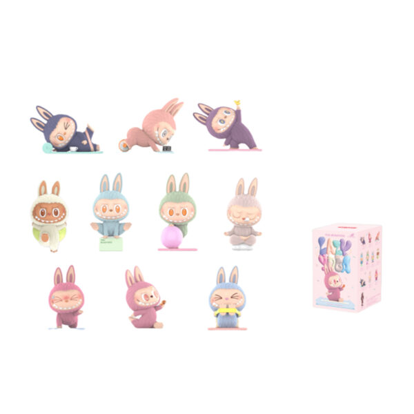 Сюрприз-бокс с фигуркой Pop Mart Labubu The Monsters Lazy Yoga Series