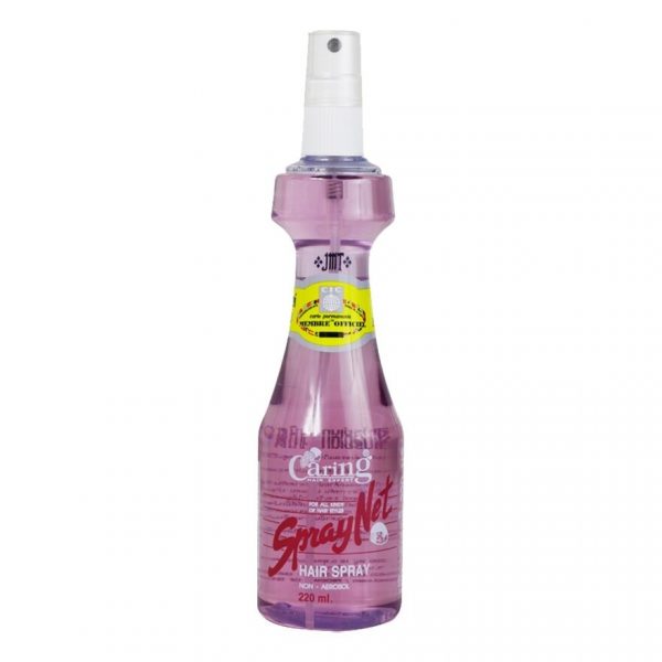 Спрей-сеточка Caring 220 мл. Розовый - Caring Spray Net 220 Ml. Pink