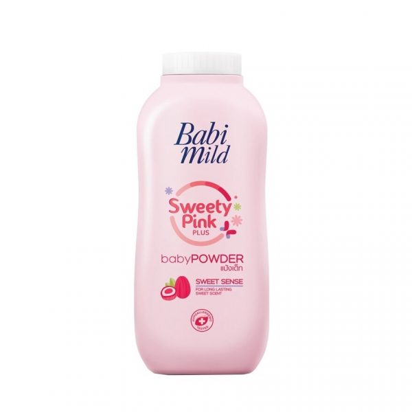 Детская присыпка Babi Mild Sweety Pink Plus 160 г. - Babi Mild Baby Powder Sweety Pink Plus 160 G.
