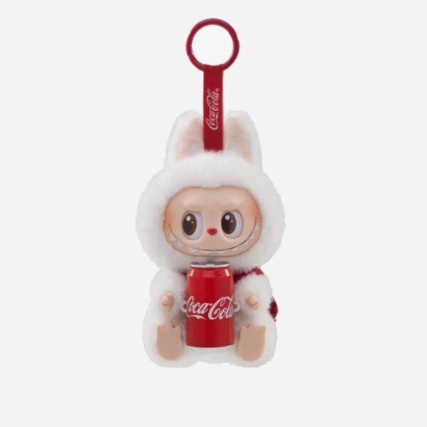Брелок POP MART x Coca Cola Labubu Happiness Factor (упаковано в пакет), белый/красный