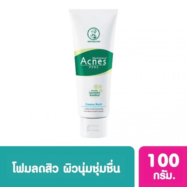 Кремовое мыло для умывания Mentholatum Acnes, бесплатное, 100 г. - Mentholatum Acnes Creamy Wash Soap Free 100 G.