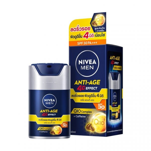 Nivea Men Anti-Age 4D Effect SPF30 PA+++ 45 мл. เซรั่มบำรุงผิว - Nivea Men Anti-Age 4D Effect SPF30 PA+++ 45 Ml. เซรั่มบำรุงผิว