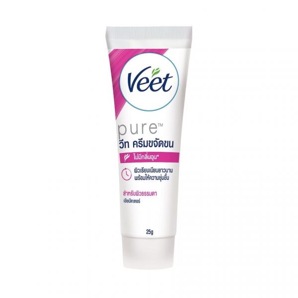 Крем для удаления волос Veet с чистым маслом ши, 25 г. - Veet Hair Removal Cream Pure Shea Butter 25 G. ครีมกำจัดขน แว๊กซ์ขน