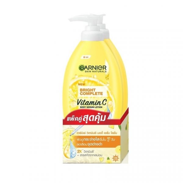 Garnier Body Bright Complete Vitamin C Сыворотка для тела Лосьон 400 мл, двойная упаковка - Garnier Body Bright Complete Vitamin C Body Serum Lotion 400 Ml.Twin Pack