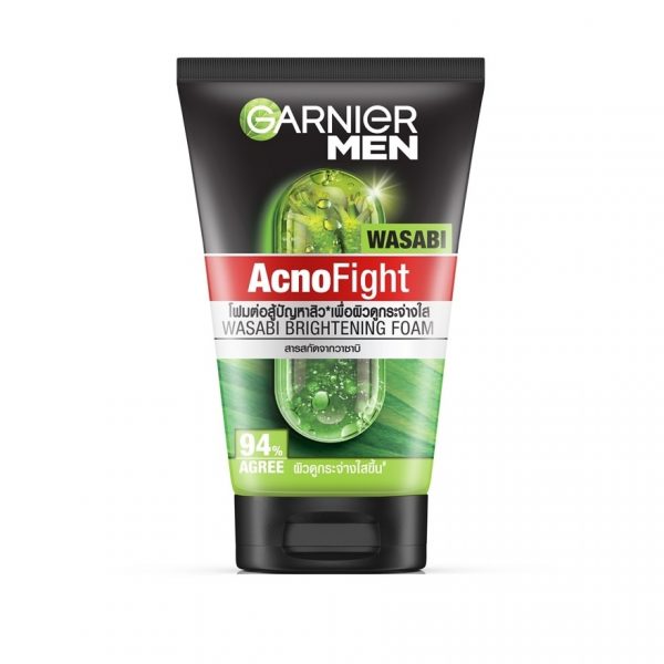 Garnier Men Foam Acnofight Wasabi Brightening 100 мл. - Garnier Men Foam Acnofight Wasabi Brightening 100 Ml.