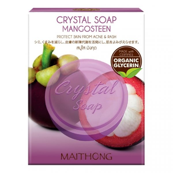 Кристаллическое мыло Maithong с мангостином 70 г. - Maithong Crystal Soap Mangosteen  70 G.