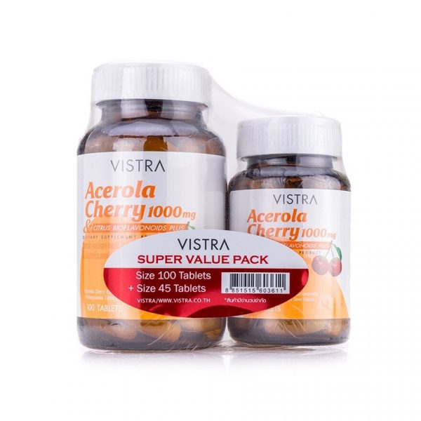 Вишневый сок ацеролы Vistra Pack (100 шт. + 45 шт.) - Vistra Pack Acerola Cherry (100s+45s)
